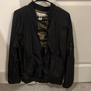 H&M Black Bomber Jacket (XL)